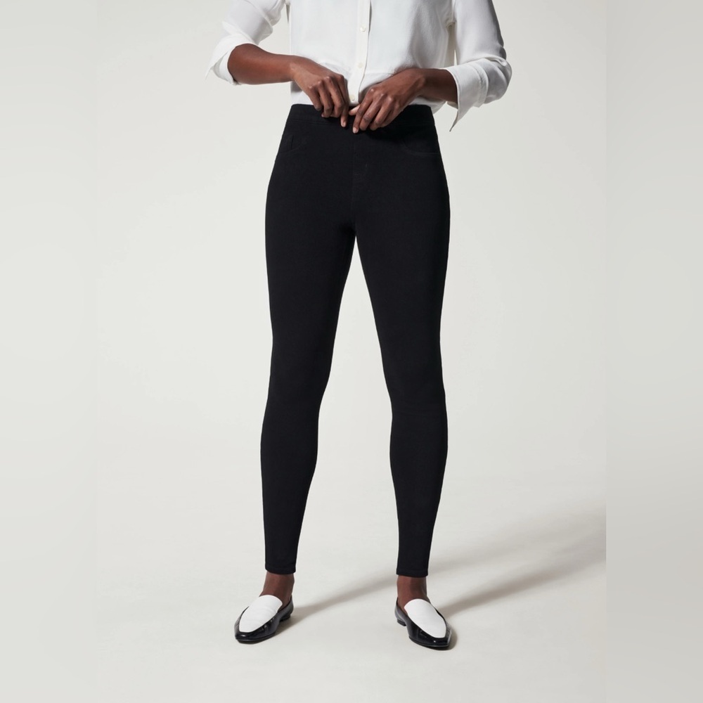 Spanx Women’s Black Ankle Jean-ish Leggings,‎ Size S